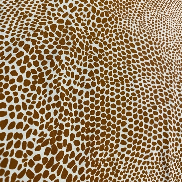 J. McLaughlin Top Catalina Cloth Animal Print Blue Brown Size Small - Picture 9 of 10